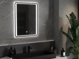 Mexen Zusa apšviestas vonios veidrodis 60 x 80 cm, LED 6000K, antifog - 9808-060-080-611-00