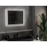 Mexen Zusa apšviestas vonios veidrodis 80 x 60 cm, LED 6000K, apsauga nuo garų - 9808-080-060-611-00