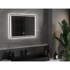 Mexen Zusa apšviestas vonios veidrodis 80 x 60 cm, LED 6000K, priešrūkas - 9808-080-060-611-00