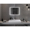 Mexen Zusa apšviestas vonios veidrodis 80 x 60 cm, LED 6000K, garų apsauga - 9808-080-060-611-00