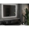 Mexen Zusa apšviestas vonios veidrodis 100 x 80 cm, LED 6000K, anti-rūko - 9808-100-080-611-00