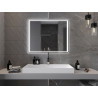 Mexen Zusa apšviestas vonios veidrodis 100 x 80 cm, LED 6000K, anti-rūko - 9808-100-080-611-00