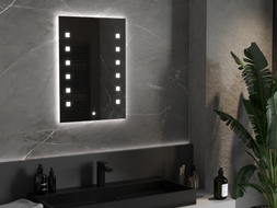 Mexen Ner apšviestas vonios veidrodis 50 x 70 cm, LED 6000K, nuo rasojimo - 9809-050-070-611-00