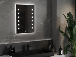 Mexen Ner vonios veidrodis su apšvietimu 50 x 70 cm, LED 6000K, nuo rasos - 9809-050-070-611-00