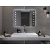 Mexen Ner vonios kambario veidrodis su apšvietimu 100 x 80 cm, LED 6000K, antidulksnis - 9809-100-080-611-00