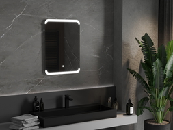 Mexen Nida apšviestas vonios veidrodis 50 x 70 cm, LED 6000K, apsauga nuo garų - 9806-050-070-611-00