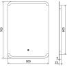 Mexen Nida apšviečiamas vonios veidrodis 50 x 70 cm, LED 6000K, antirūkas - 9806-050-070-611-00