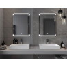 Mexen Nida apšviestas vonios veidrodis 60 x 80 cm, LED 6000K, priešrūkinis - 9806-060-080-611-00