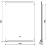 Mexen Nida apšviestas vonios veidrodis 60 x 80 cm, LED 6000K, apsauga nuo garų - 9806-060-080-611-00