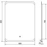 Mexen Nida veidrodinis apšviestas veidrodis 60 x 80 cm, LED 6000K, antifog - 9806-060-080-611-00