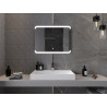 Mexen Nida apšviestas vonios veidrodis 80 x 60 cm, LED 6000K, nuo rasojimo - 9806-080-060-611-00
