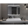 Mexen Nida apšviestas vonios veidrodis 100 x 80 cm, LED 6000K, priešrūkas - 9806-100-080-611-00