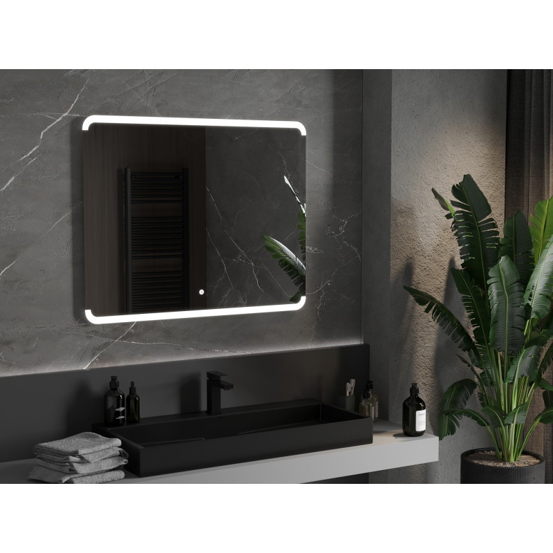 Mexen Nida vonios veidrodis su pašvietimu 100 x 80 cm, LED 6000K, antifog - 9806-100-080-611-00