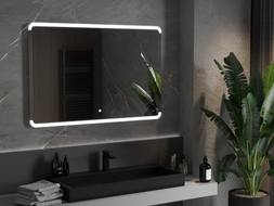 Mexen Nida apšviestas vonios veidrodis 120 x 80 cm, LED 6000K, anti-rūkas - 9806-120-080-611-00