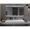 Mexen Nida apšviestas vonios veidrodis 140 x 80 cm, LED 6000K, apsauga nuo garų - 9806-140-080-611-00