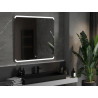 Mexen Nida apšviestas vonios veidrodis 100 x 100 cm, LED 6000K, antifogas - 9806-100-100-611-00