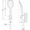 Mexen Sabre R62 vonios komplektas, chromas - 72103R62-00
