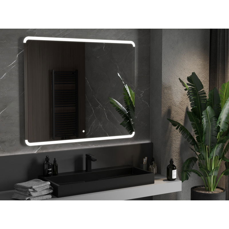 Mexen Nida LED vonios veidrodis su apšvietimu 120 x 100 cm, LED 6000K, antifog - 9806-120-100-611-00