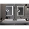 Mexen Onyx veidrodinis vonios veidrodis su kosmetiniu veidrodėliu 60 x 80 cm, LED 6000K, priešrasos - 9813-060-080-611-00