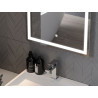 Mexen Onyx apšviestas vonios veidrodis su kosmetiniu veidrodėliu 60 x 80 cm, LED 6000K, antyrėgmės - 9813-060-080-611-00