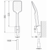 Mexen Sabre R62 vonios komplektas, baltas - 72103R62-20