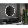 Mexen Rose apvalus LED veidrodįs su apšvietimu voniai, 90 cm, LED 6000K, nuo rasojimo - 9810-090-090-611-00