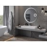 Mexen Ella apšviestas vonios veidrodis su kosmetiniu veidrodėliu, apvalus 100 cm, LED 6000K, apsauga nuo rasojimo