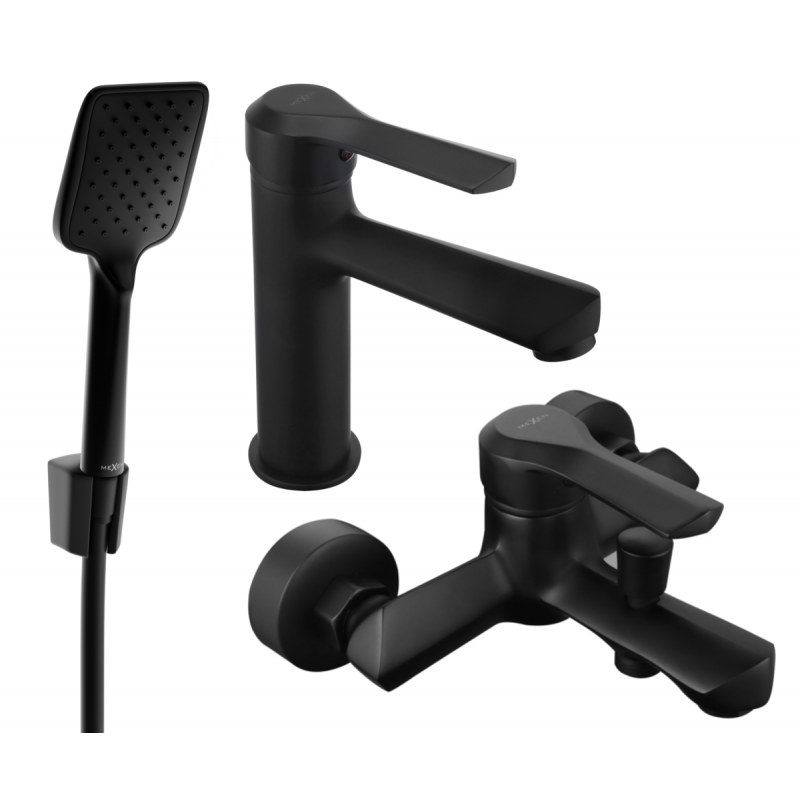 Mexen Sabre R62 vonios komplektas, juodas - 72103R62-70
