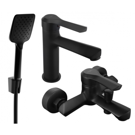 Mexen Sabre R62 vonios komplektas, juodas - 72103R62-70