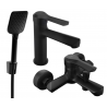 Mexen Sabre R62 vonios kambario komplektas, juodas - 72103R62-70