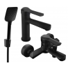 Mexen Sabre R62 vonios komplektas, juodas - 72103R62-70