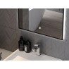 Mexen Erma vonios veidrodis su apšvietimu 60 x 80 cm, LED 6000K, antifog, juodas rėmas - 9814-060-080-611-70