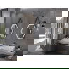 Mexen Orla apšviestas vonios veidrodis 50 x 70 cm, LED 6000K, apsauga nuo garų, juodas rėmas - 9815-050-070-611-70