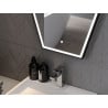 Mexen Orla apšviestas vonios veidrodis 60 x 80 cm, LED 6000K, be garų, juodas rėmas - 9815-060-080-611-70