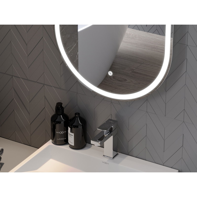 Mexen Bono apšviestas vonios veidrodis 45 x 120 cm, LED 6000K, apsauga nuo rasojimo - 9816-045-120-611-00