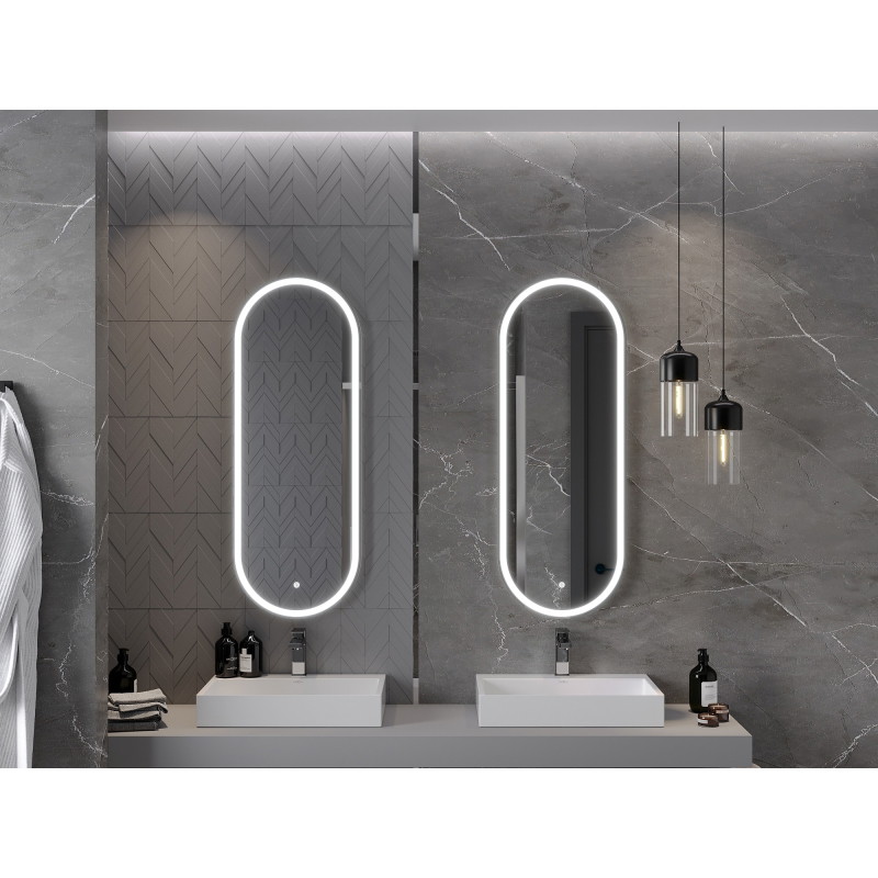 Mexen Bono apšviestas vonios veidrodis 45 x 120 cm, LED 6000K, apsauga nuo rasojimo - 9816-045-120-611-00