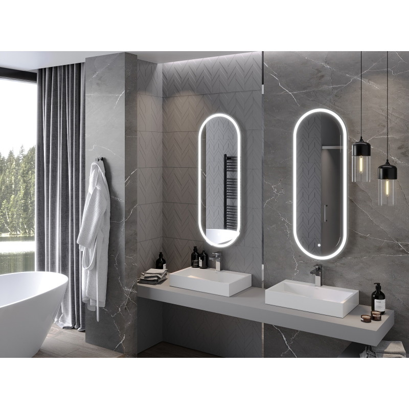Mexen Bono apšviestas vonios veidrodis 45 x 120 cm, LED 6000K, apsauga nuo rasojimo - 9816-045-120-611-00