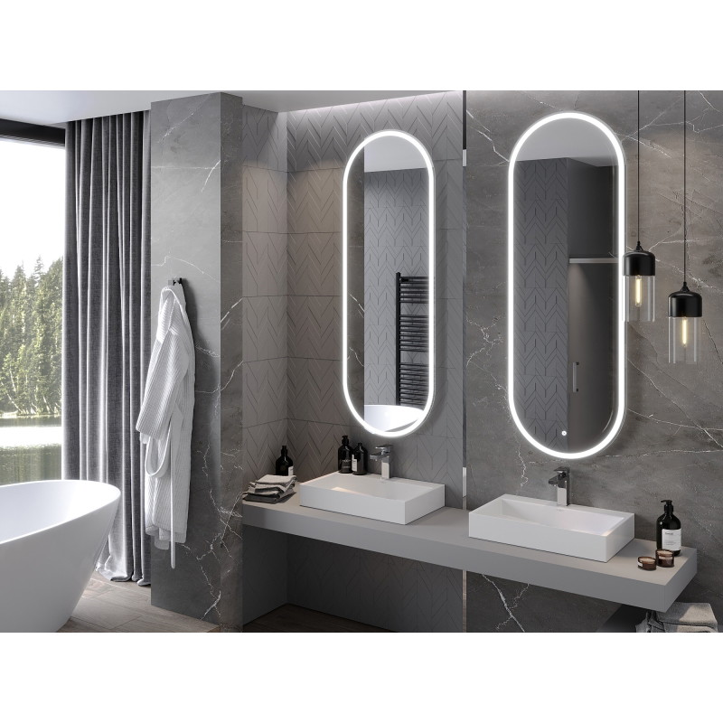 Mexen Bono vonios veidrodis su apšvietimu 55 x 155 cm, LED 6000K, nuo rasojimo - 9816-055-155-611-00