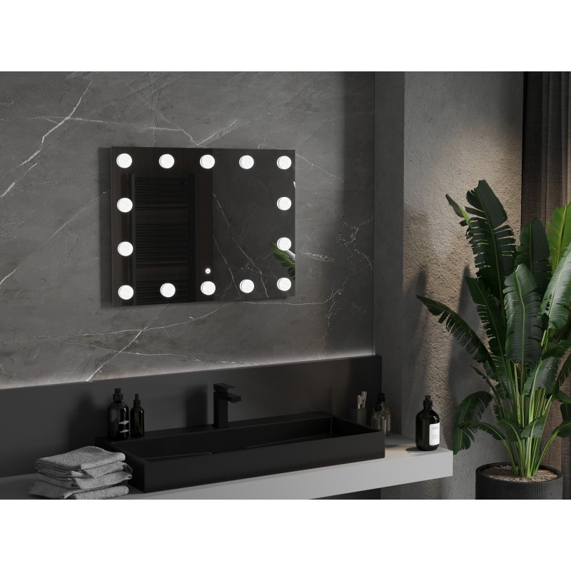 Mexen Dona apšviestas vonios veidrodis 80 x 60 cm, LED 6000K, anti-rūkas - 9818-080-060-611-00