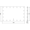 Mexen Dona apšviestas vonios veidrodis 120 x 80 cm, LED 6000K, antirūkas - 9818-120-080-611-00