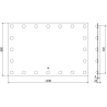 Mexen Dona veidrodis vonios kambariui su apšvietimu 120 x 80 cm, LED 6000K, anti-garinis - 9818-120-080-611-00