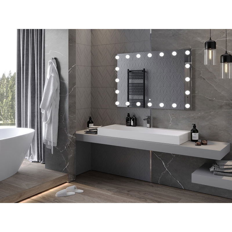 Mexen Dona veidrodis vonios kambariui su apšvietimu 120 x 80 cm, LED 6000K, anti-garinis - 9818-120-080-611-00