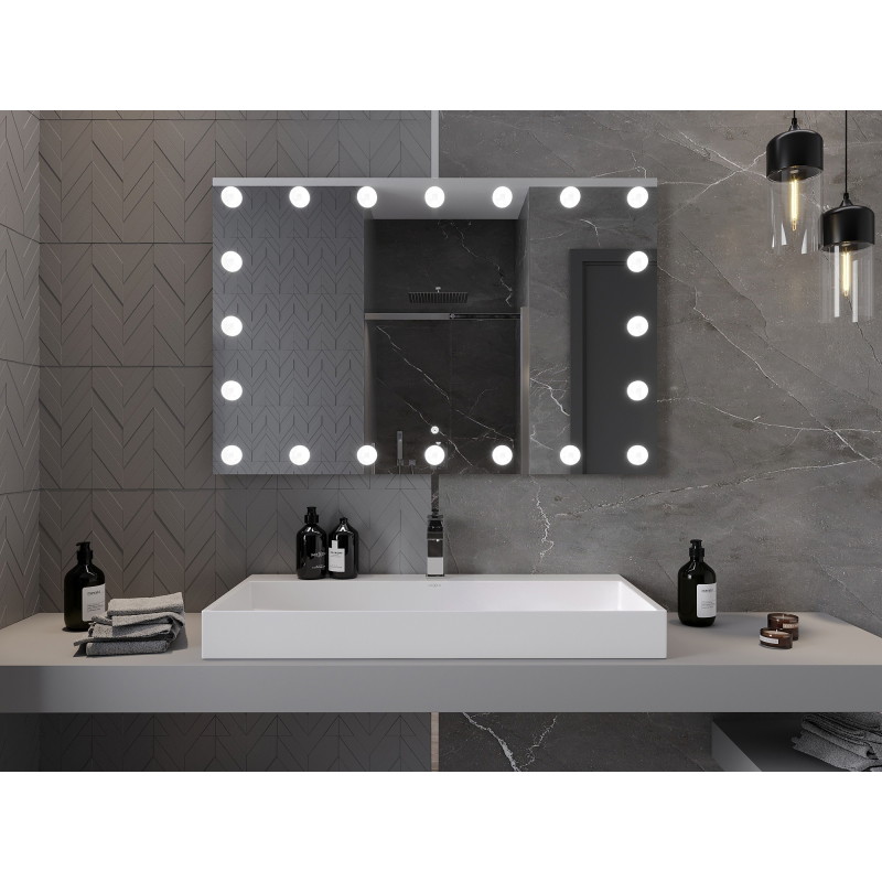 Mexen Dona apšviestas vonios veidrodis 120 x 80 cm, LED 6000K, antirūkas - 9818-120-080-611-00
