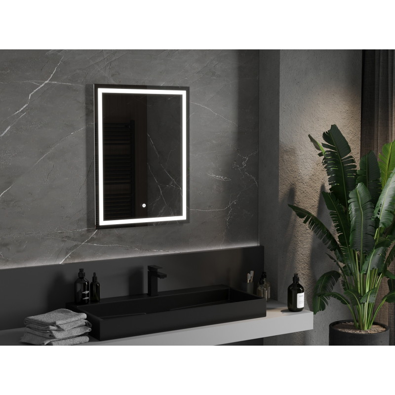Mexen Miko apšviestas vonios veidrodis 60 x 80 cm, LED 6000K, nuo rasojimo - 9819-060-080-611-00