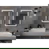 Mexen Miko apšviestas vonios veidrodis 60 x 80 cm, LED 6000K, apsauga nuo garų - 9819-060-080-611-00