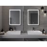 Mexen Miko vonios veidrodis su apšvietimu 60 x 80 cm, LED 6000K, priešrasojantis - 9819-060-080-611-00