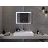 Mexen Miko apšviestas vonios veidrodis 80 x 60 cm, LED 6000K, antifogi - 9819-080-060-611-00