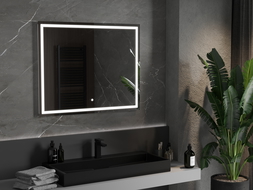 Mexen Miko apšviestas vonios veidrodis 100 x 80 cm, LED 6000K, apsauga nuo garų - 9819-100-080-611-00