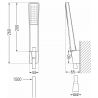 Mexen Sabre R72 vonios komplektas, juodas - 72103R72-70