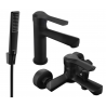 Mexen Sabre R72 vonios komplektas, juodas - 72103R72-70